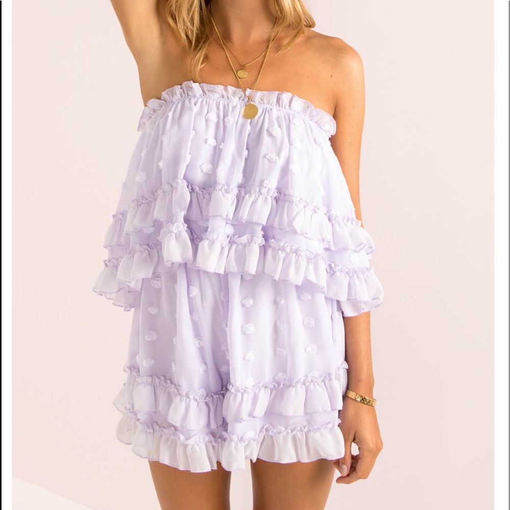 Sundae Muse Cleo Playsuit in Lilac